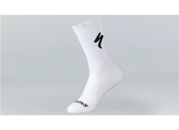CALCETIN SPECIALIZED AIR TALL BLANCO/NEGRO