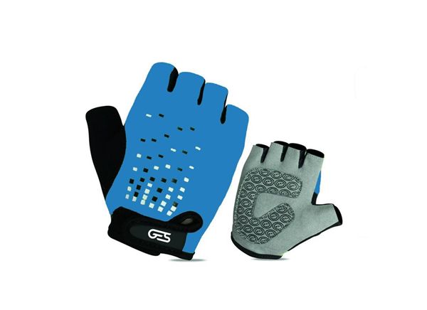 GUANTES GES INFANTIL AZUL/NEGRO