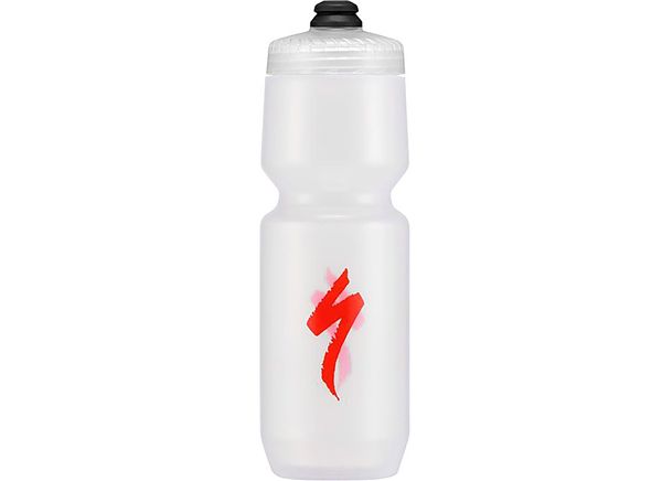 BIDON SPECIALIZED PURIST MFLO TRANSPARENTE + ROJO