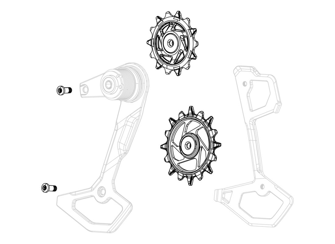 ROLDANAS CAMBIO SRAM EAGLE AXS T-TYPE XX SL