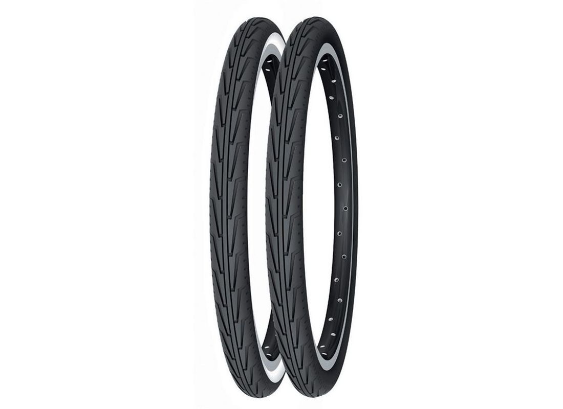 CUBIERTA MICHELIN DIABOLO CITY 24X1-3/8 BLANCO/NEGRO