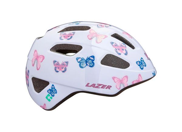 CASCO LAZER NUTZ BUTTERFLY BLANCO