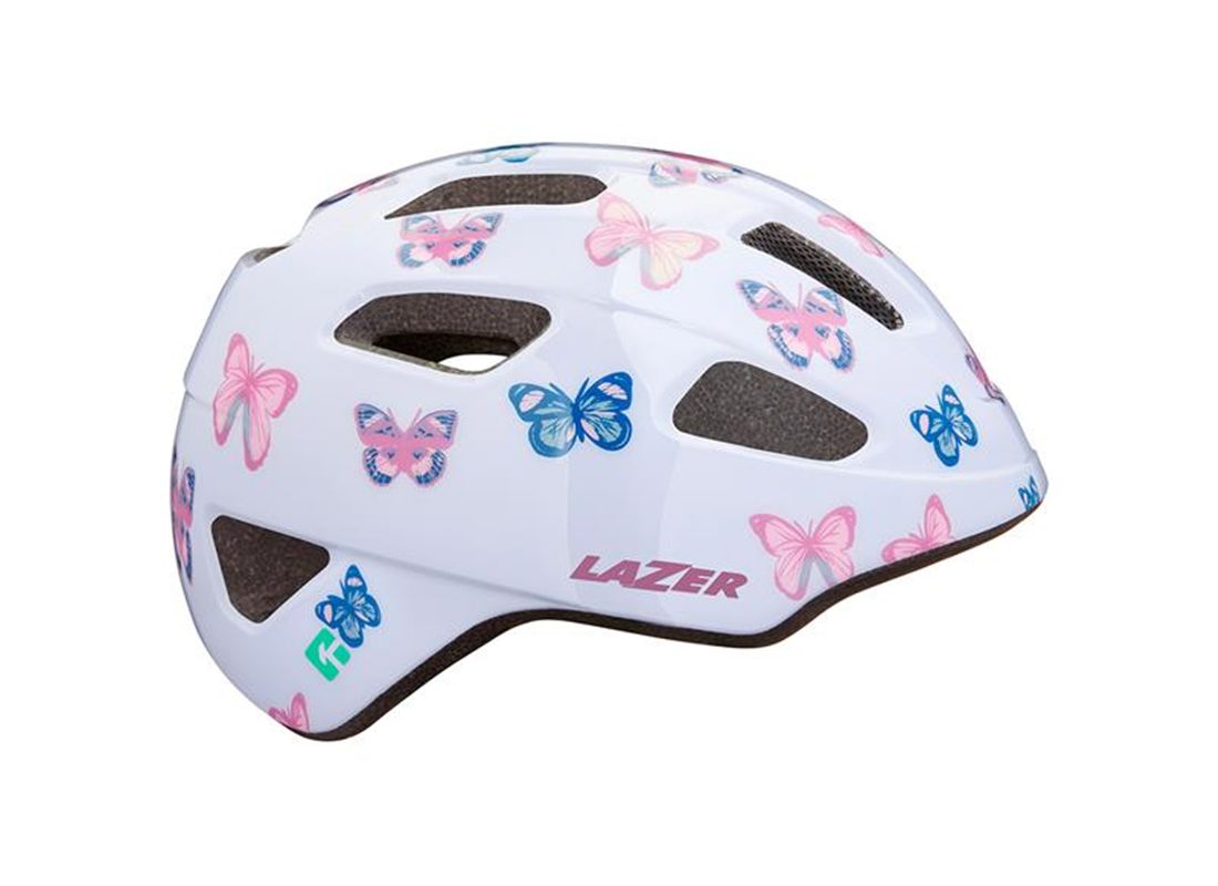 CASCO LAZER NUTZ BUTTERFLY BLANCO