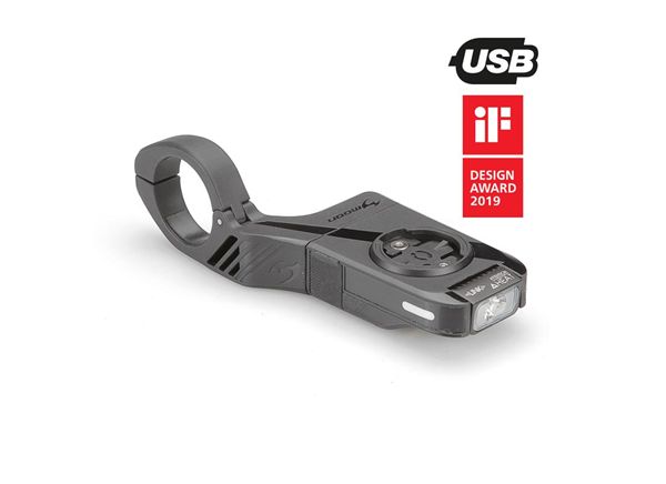 LUZ MOON DELANTERA MX-HM 400 LUMENES + SOPORTE GPS INTEGRADO
