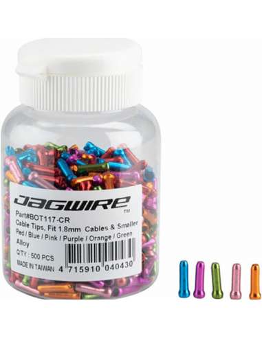 TERMINAL CABLE JAGWIRE COLORES 1 8mm