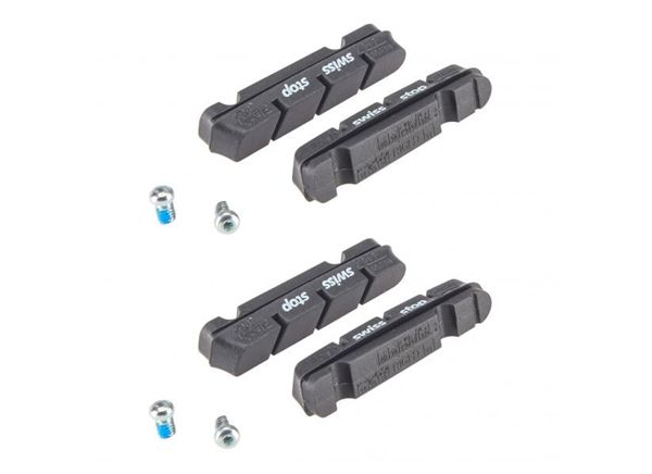 JGO ZAPATAS FRENO SWISSSTOP SHIMANO FLASH NEG ALUMINIO