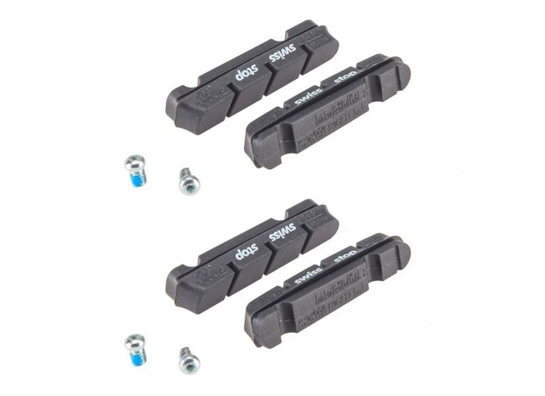 JGO ZAPATAS FRENO SWISSSTOP SHIMANO FLASH NEG ALUMINIO
