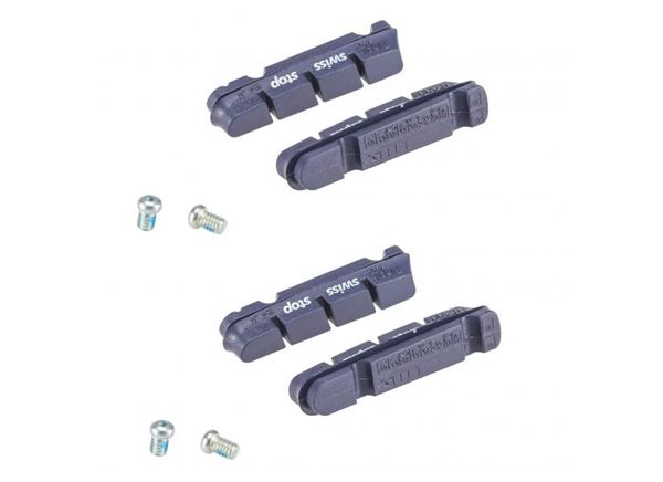 JGO ZAPATAS FRENO SWISSSTOP SHIMANO FLASH AZUL ALUMINIO