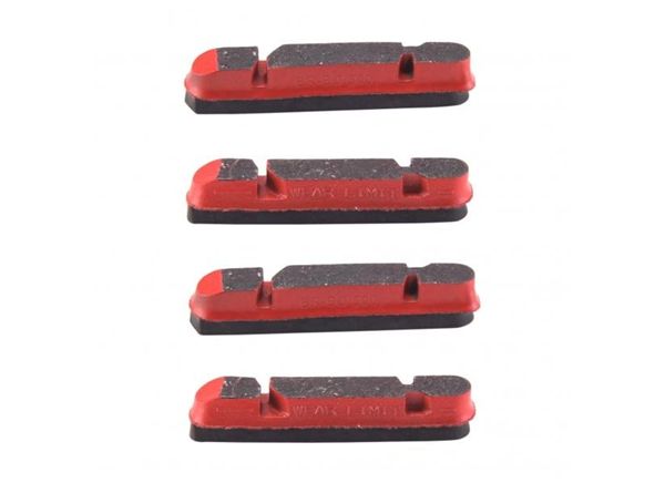 JGO ZAPATAS FRENO CAMPAGNOLO KIT 4 ZAPATAS ROJO