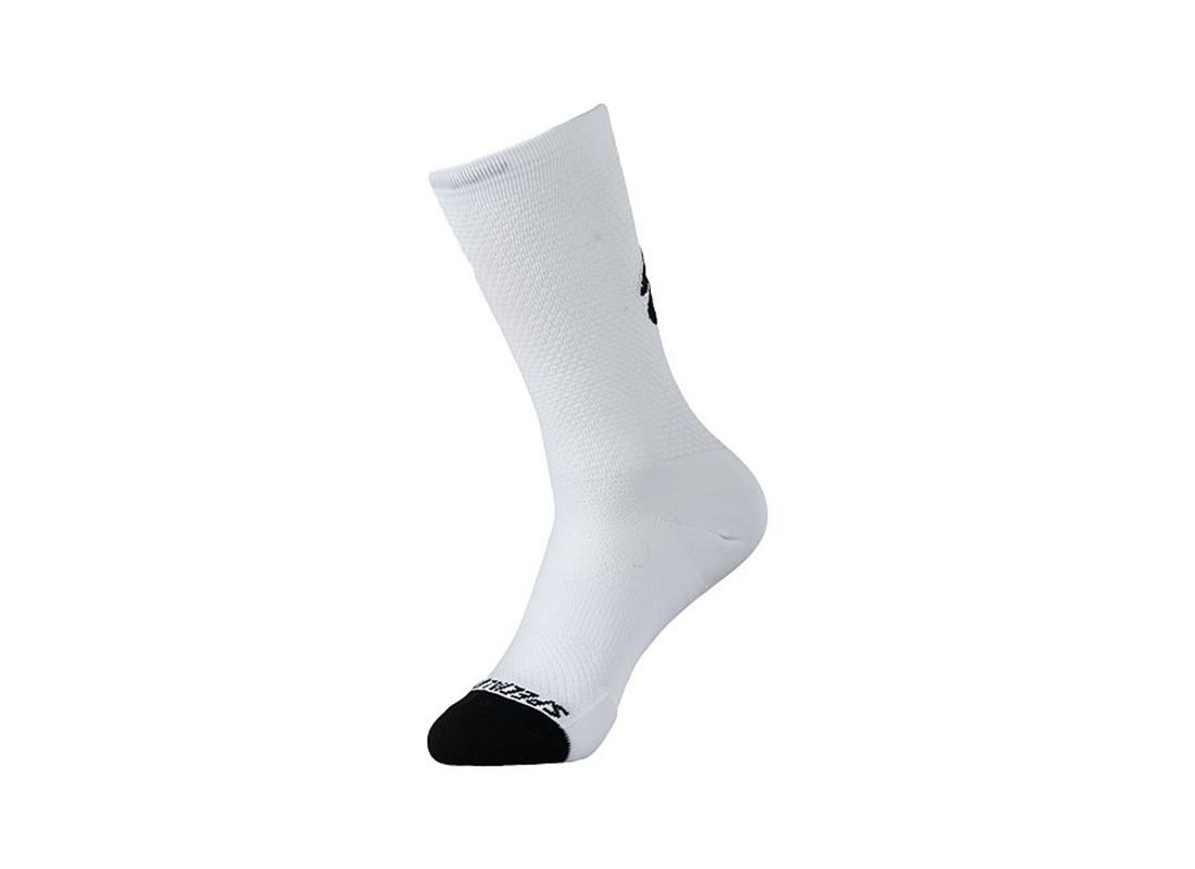 CALCETIN SPECIALIZED VENT TALL BLANCO/NEGRO